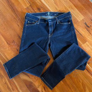 7 For All Mankind Dark Skinny Jeans